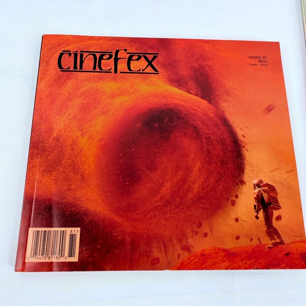 Cinefex Magazine Issue 81 March 2000 Mission to Mars Dinosaur Perfect Storm